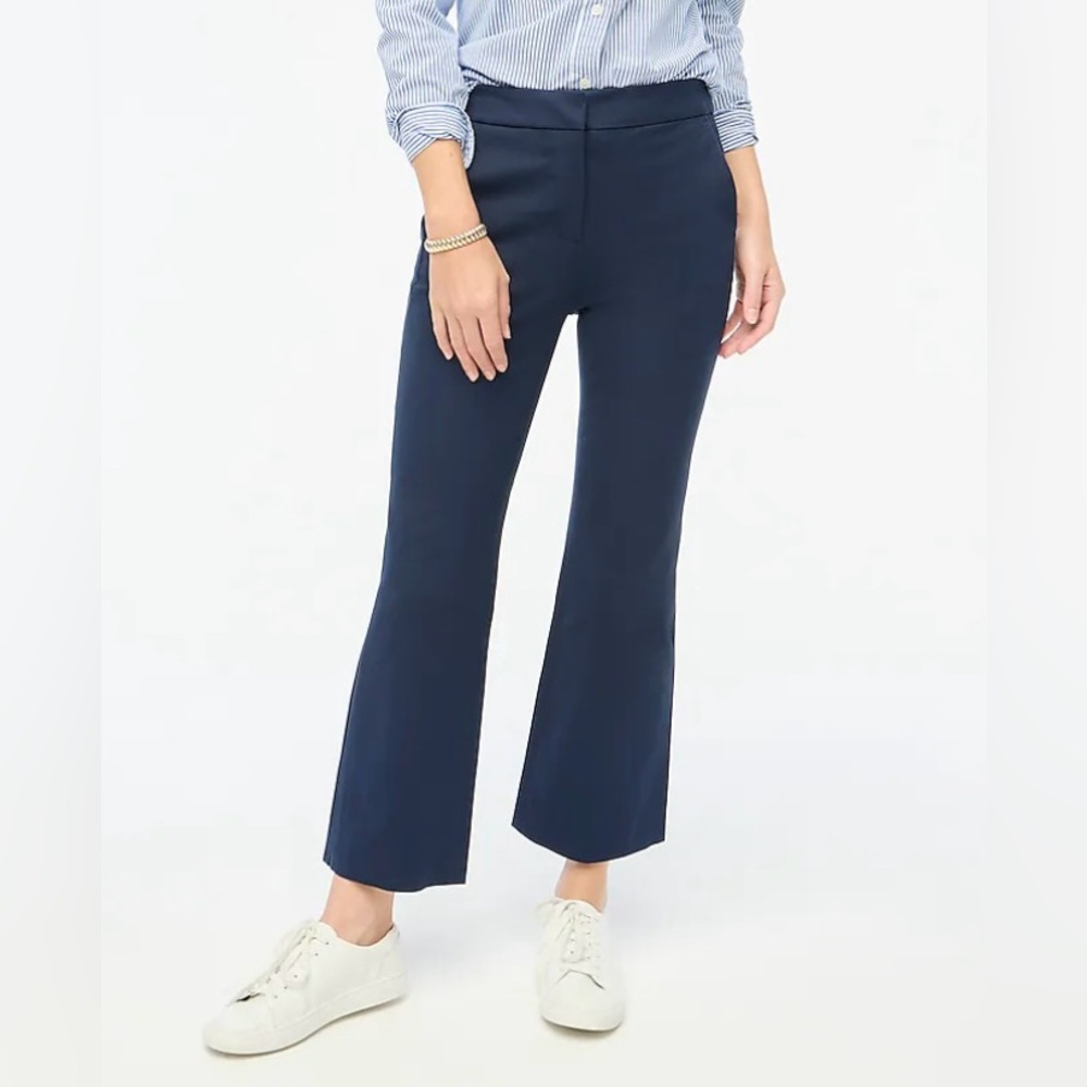 NWT J. Crew Kelsey flare pant - Size 0 - Navy